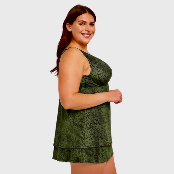 44G Snakeskin Tankini Top - Picture 8 of 8